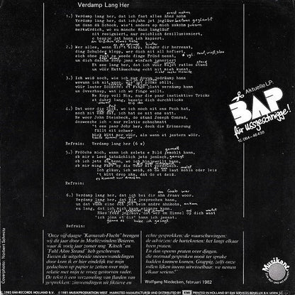 BAP - Verdamp Lang Her 18605 Vinyl Singles Goede Staat