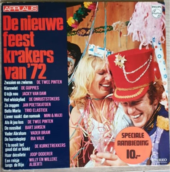 Various - De Nieuwe Feestkrakers Van '72 (LP) Vinyl LP Goede Staat