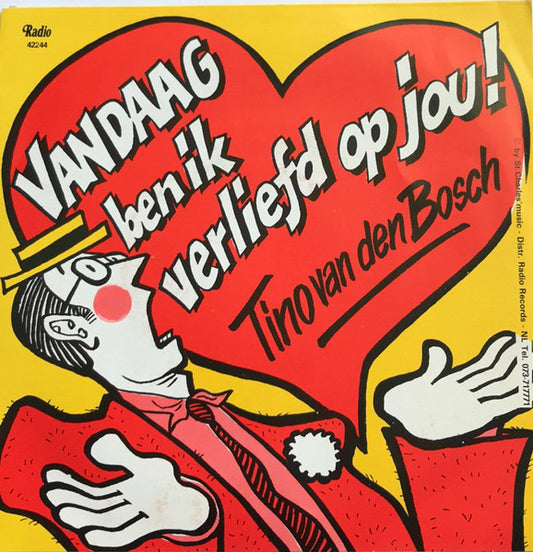 Tino van den Bosch - Vandaag Ben Ik Verliefd Op Jou 35866 Vinyl Singles Goede Staat ++