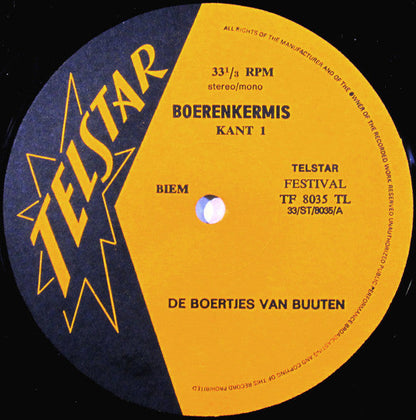 Boertjes Van Buuten - Boerenkermis (LP) 43317 Vinyl LP Goede Staat