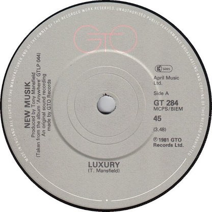 New Musik - Luxury 38736 Vinyl Singles Goede Staat