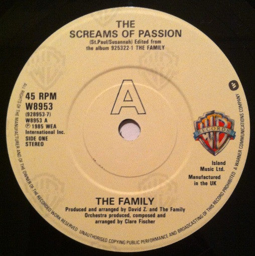 Family - Screams Of Passion 39159 Vinyl Singles Goede Staat