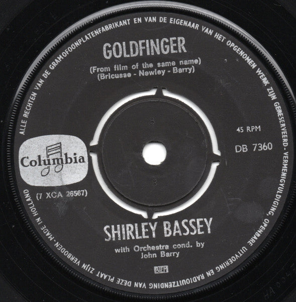 Shirley Bassey - Goldfinger 38168 Vinyl Singles Goede Staat