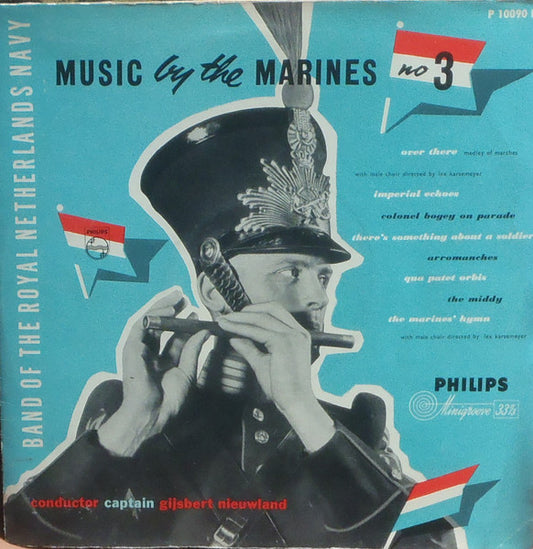 Marinierskapel der Koninklijke Marine - Music By The Marines No 3 (10") Vinyl LP 10" Goede Staat