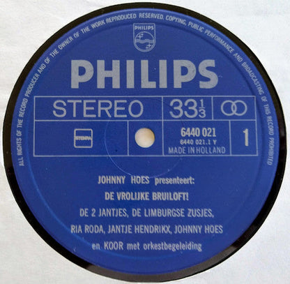 Various - Johnny Hoes Presenteert: De Vrolijke Bruiloft! (LP) 49839 Vinyl LP Goede Staat