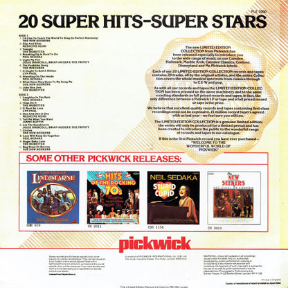 Various - 20 Super Hits - Super Stars (LP) 51207 Vinyl LP Goede Staat