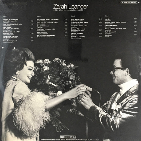 Zarah Leander - Der Wind Hat Mir Ein Lied Erzählt (LP) 50312 Vinyl LP Dubbel Goede Staat