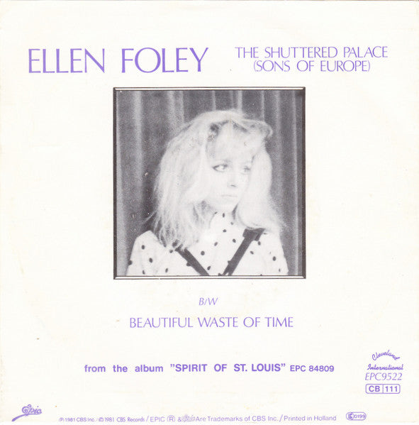 Ellen Foley - The Shuttered Palace (Sons Of Europe) 38495 Vinyl Singles Goede Staat