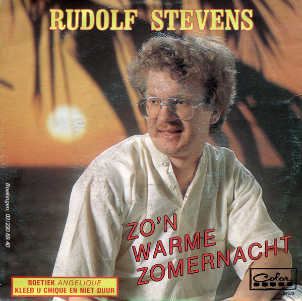 Rudolf Stevens - Zo'n Warme Zomernacht 37009 Vinyl Singles Goede Staat