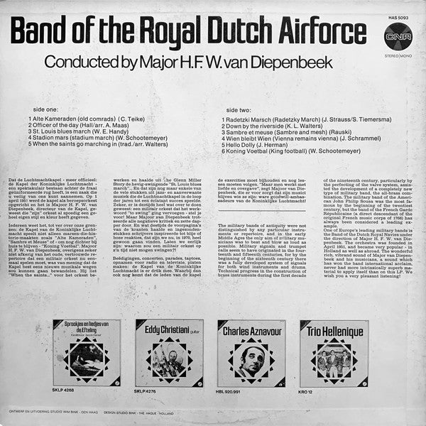 Band Of The Royal Dutch Airforce - Band Of The Royal Dutch Airforce (LP) 40794 Vinyl LP Goede Staat