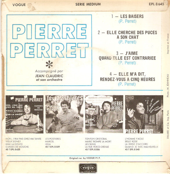 Pierre Perret - Les Baisers (EP) 37742 Vinyl Singles Goede Staat