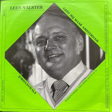 Leen Valster - Geef Mij Maar Amsterdam 35502 Vinyl Singles Goede Staat