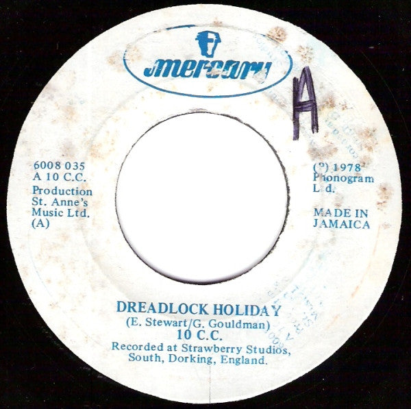 10cc - Dreadlock Holiday Vinyl Singles Goede Staat