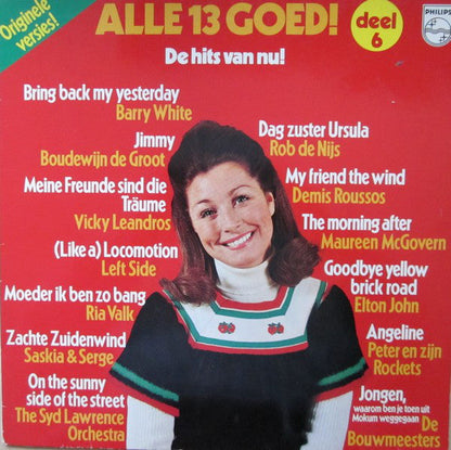 Various - Alle 13 Goed! Deel 6 (LP) 40411 Vinyl LP Goede Staat