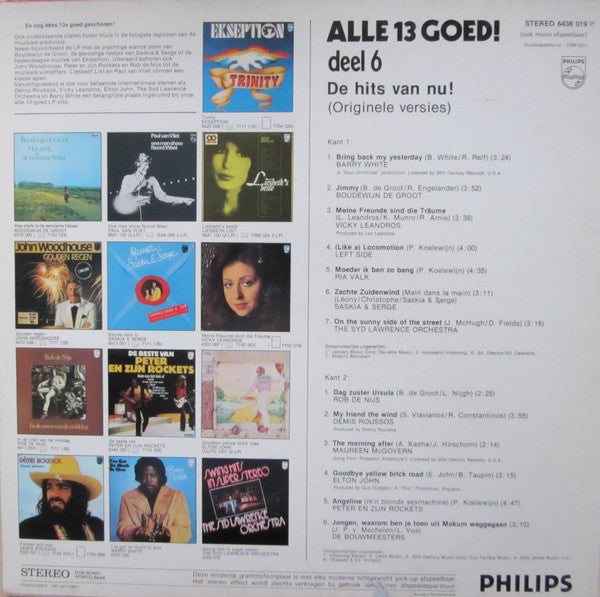 Various - Alle 13 Goed! Deel 6 (LP) 40411 Vinyl LP Goede Staat