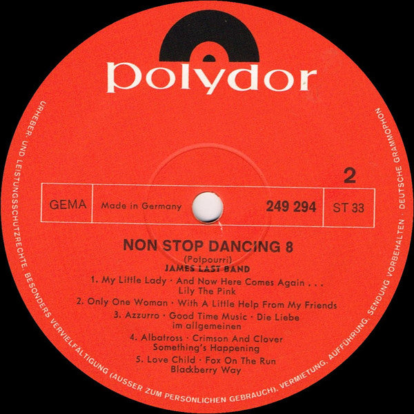 James Last - Non Stop Dancing 8 (LP) 49642 Vinyl LP Goede Staat