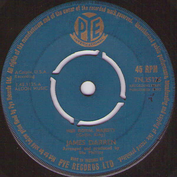 James Darren - Her Royal Majesty 19381 Vinyl Singles Goede Staat ++