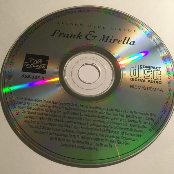 Frank & Mirella - Zingen Over Liefde (CD) Compact Disc Goede Staat