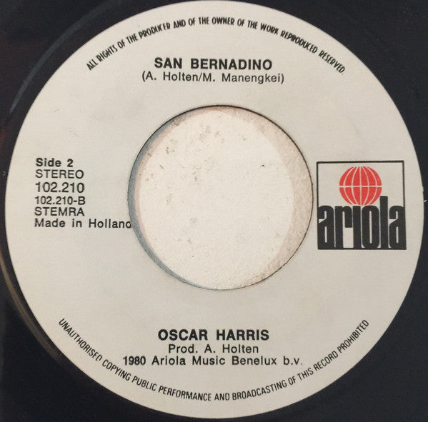 Oscar Harris - Disco Calypso 39198 Vinyl Singles Goede Staat