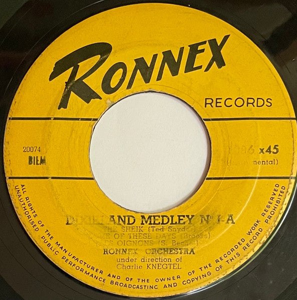 Ronnex Orchestra - Dixieland Medley No. I 19351 Vinyl Singles Goede Staat