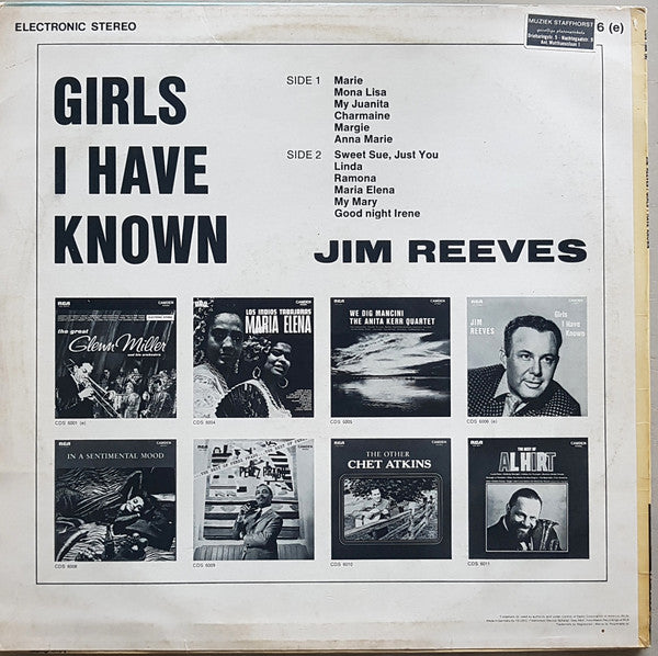 Jim Reeves - Girls I Have Known  (LP) 42106 Vinyl LP Goede Staat