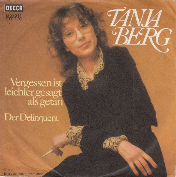 Tanja Berg - Vergessen Ist Leichter Gesagt Als Getan 18587 Vinyl Singles Goede Staat