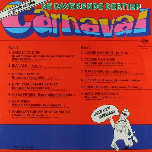 Various - De Daverende Dertien Carnaval (LP) 48461 Vinyl LP Goede Staat