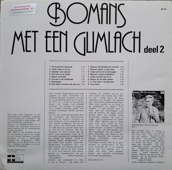 Godfried Bomans - Bomans Met Een Glimlach Deel 2 (LP) 40924 Vinyl LP Goede Staat