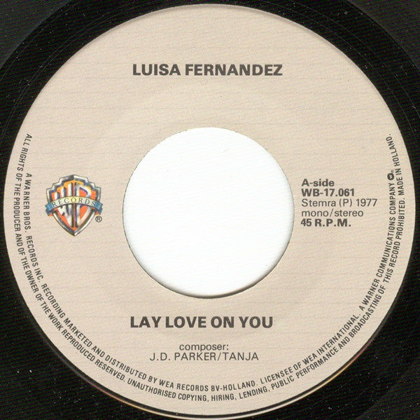 Luisa Fernandez - Lay Love On You 38681 Vinyl Singles Goede Staat