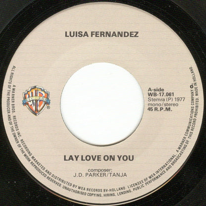 Luisa Fernandez - Lay Love On You 38681 Vinyl Singles Goede Staat