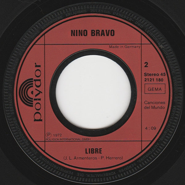 Nino Bravo ‎- América, América 21481 Vinyl Singles Goede Staat