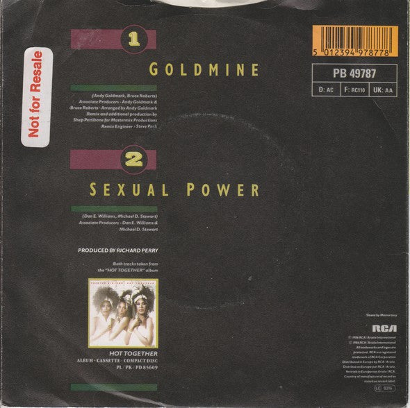 Pointer Sisters - Goldmine 34326 Vinyl Singles Goede Staat