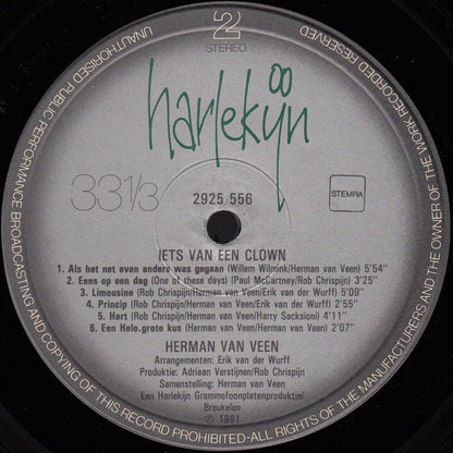 Herman van Veen - Iets Van Een Clown (LP) 51384 Vinyl LP Goede Staat