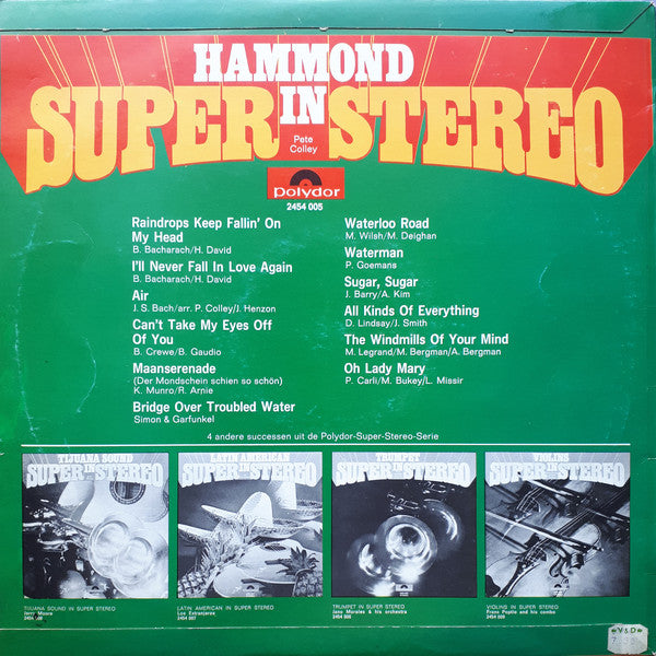 Pete Colley - Hammond In Super Stereo (LP) 50624 Vinyl LP Goede Staat