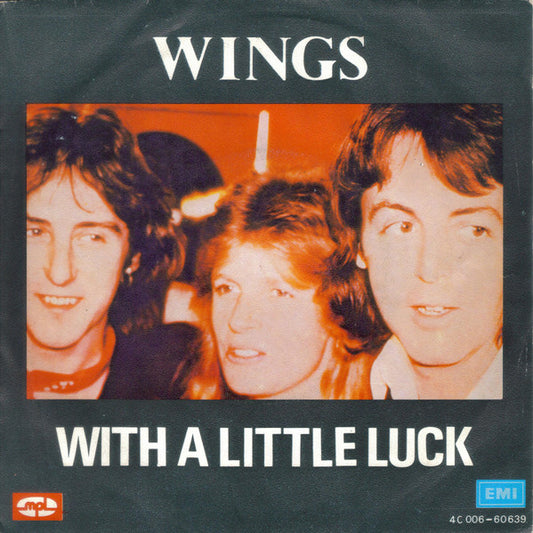 Wings  - With A Little Luck 18041 Vinyl Singles Goede Staat