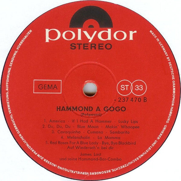 James Last Und Seine Hammond-Bar-Combo - Hammond À Gogo (LP) Vinyl LP Goede Staat