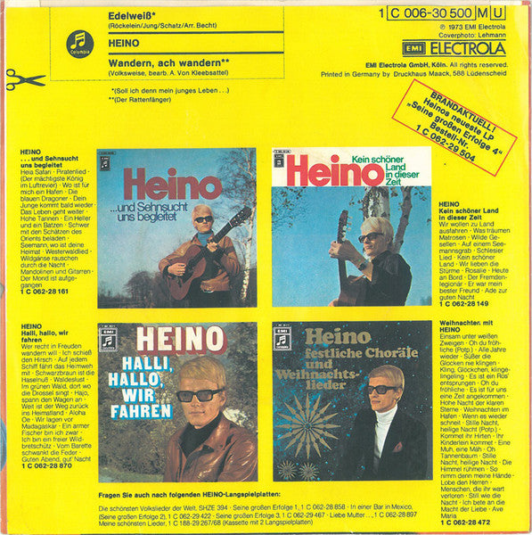 Heino - Edelweiß (Soll Ich Denn Mein Junges Leben...) 18289 Vinyl Singles Goede Staat