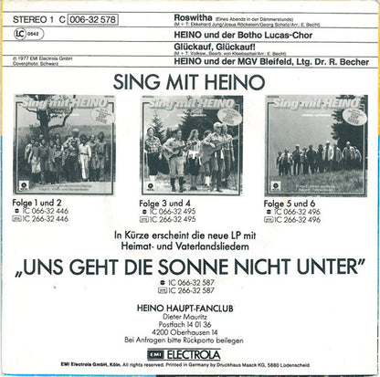 Heino - Roswitha (Eines Abends In Der Dämmerstunde) 34521 23474 Vinyl Singles Goede Staat