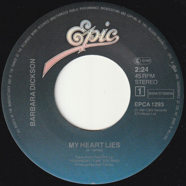 Barbara Dickson - My Heart Lies 38721 Vinyl Singles Goede Staat