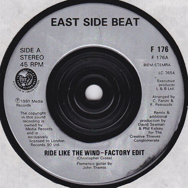 East Side Beat - Ride Like The Wind 12500 Vinyl Singles Goede Staat