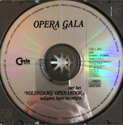 Volendams Opera Koor - Opera Gala Met Het Volendams Operakoor (CD) Compact Disc Goede Staat