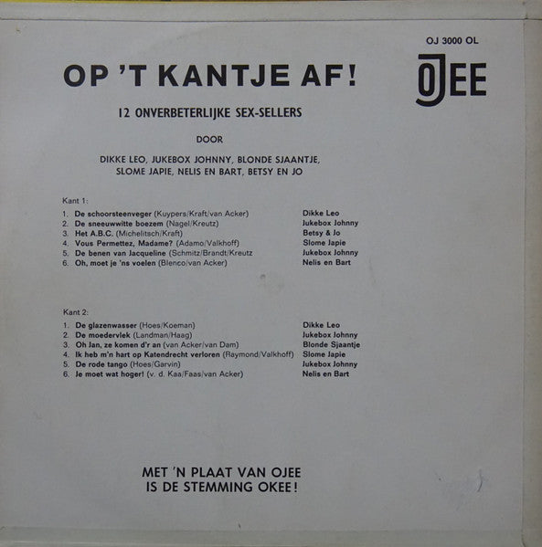 Various - Op 't Kantje Af! (LP) 50775 Vinyl LP Goede Staat