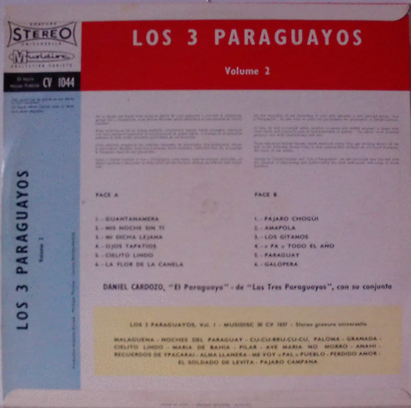 Los 3 Paraguayos - Volume 2 (LP) 43676 Vinyl LP Goede Staat