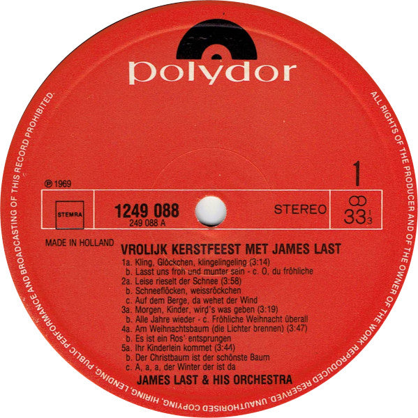 James Last - Vrolijk Kerstfeest Met James Last (LP) 40547 Vinyl LP Goede Staat