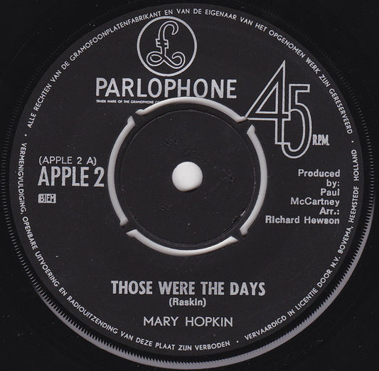 Mary Hopkin - Those Were The Days 37468 Vinyl Singles Goede Staat