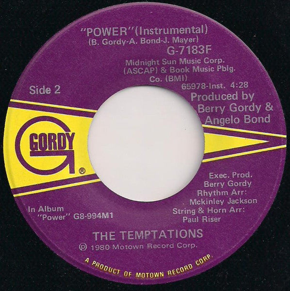 Temptations - Power 38970 Vinyl Singles Goede Staat