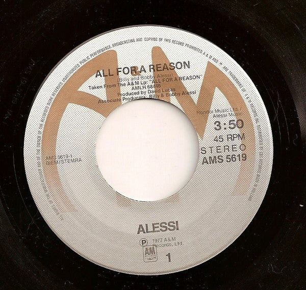 Alessi - All For A Reason 39151 Vinyl Singles Goede Staat