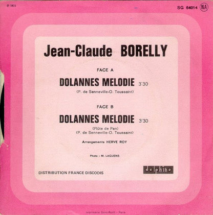 Jean-Claude Borelly - Dolannes Melodie 30710 (B) Vinyl Singles B-Keus (B)