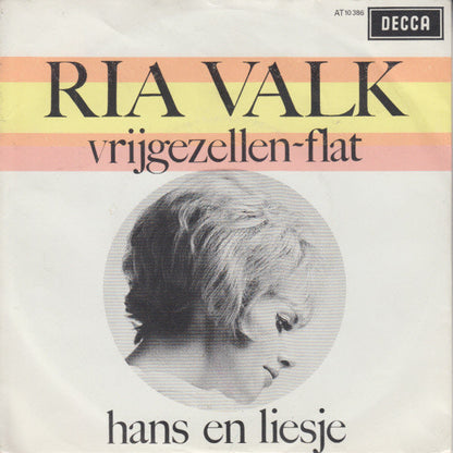 Ria Valk - Vrijgezellen-Flat 38162 Vinyl Singles Goede Staat