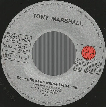 Tony Marshall - Ich Klau Dir Eine Straßenbahn 39176 Vinyl Singles Goede Staat